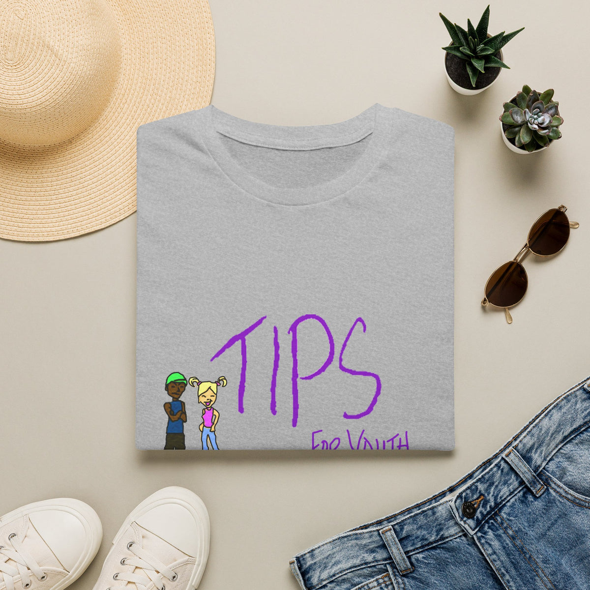 TIPS For Youth & Families T‑Shirt — Supportive Youth Mental Health Tee
