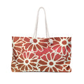 Floral Batik Weekender Bag - Sunburst Daisy Travel Tote