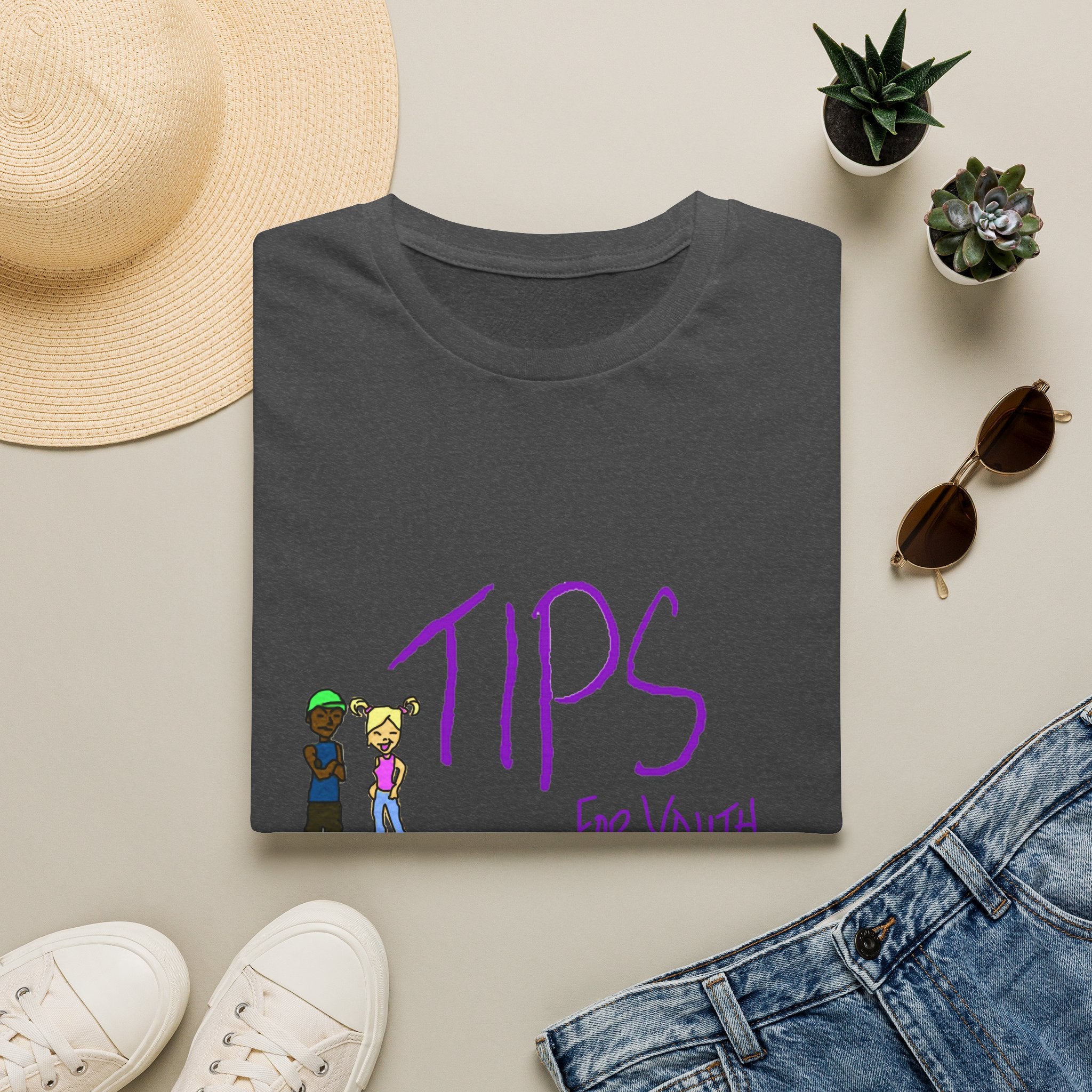 TIPS For Youth & Families T‑Shirt — Supportive Youth Mental Health Tee