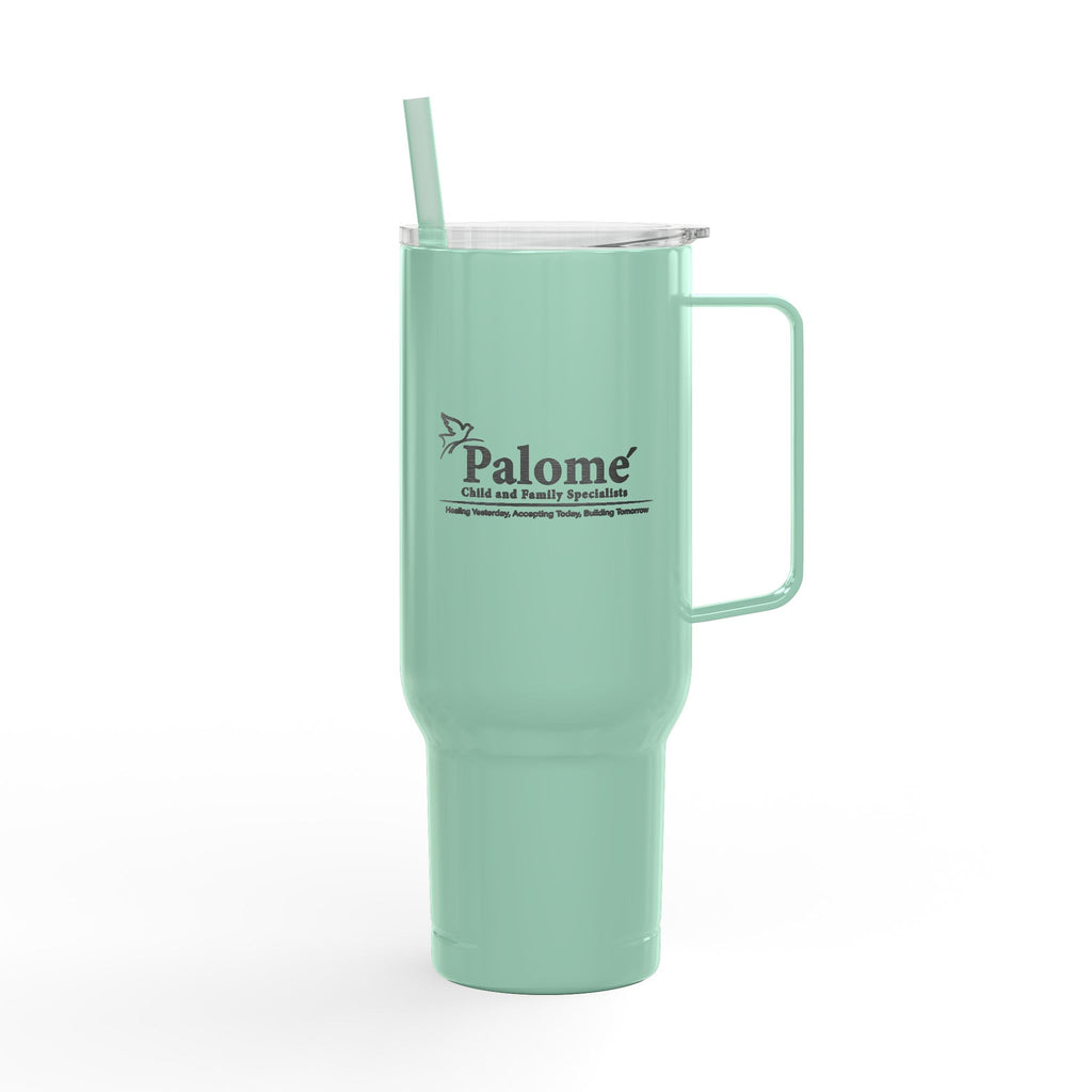 Engraved 40oz Insulated Tumbler with Lid – Custom 'Paloma' Logo Travel Mug