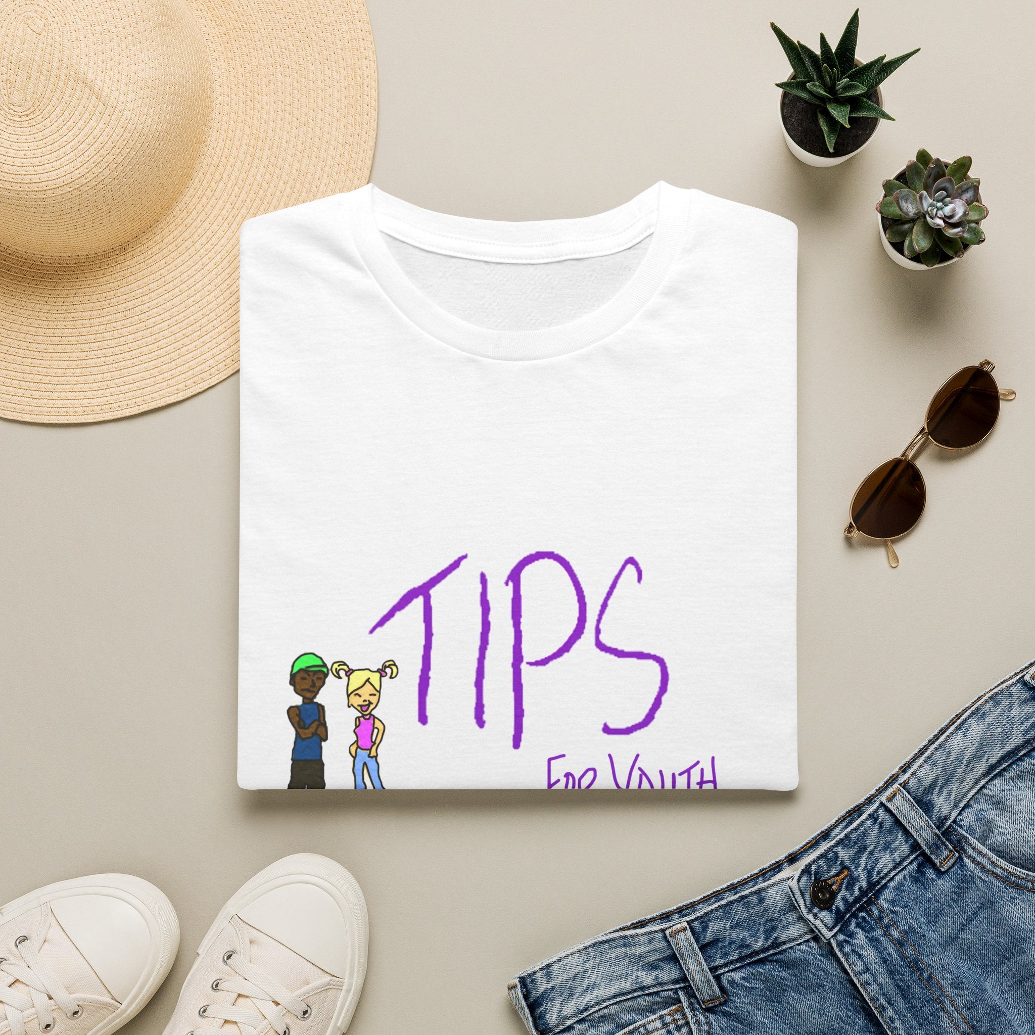 TIPS For Youth & Families T‑Shirt — Supportive Youth Mental Health Tee