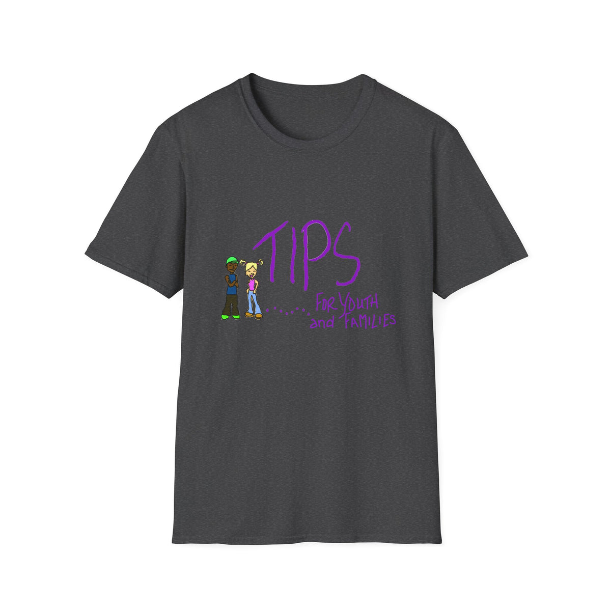 TIPS For Youth & Families T‑Shirt — Supportive Youth Mental Health Tee