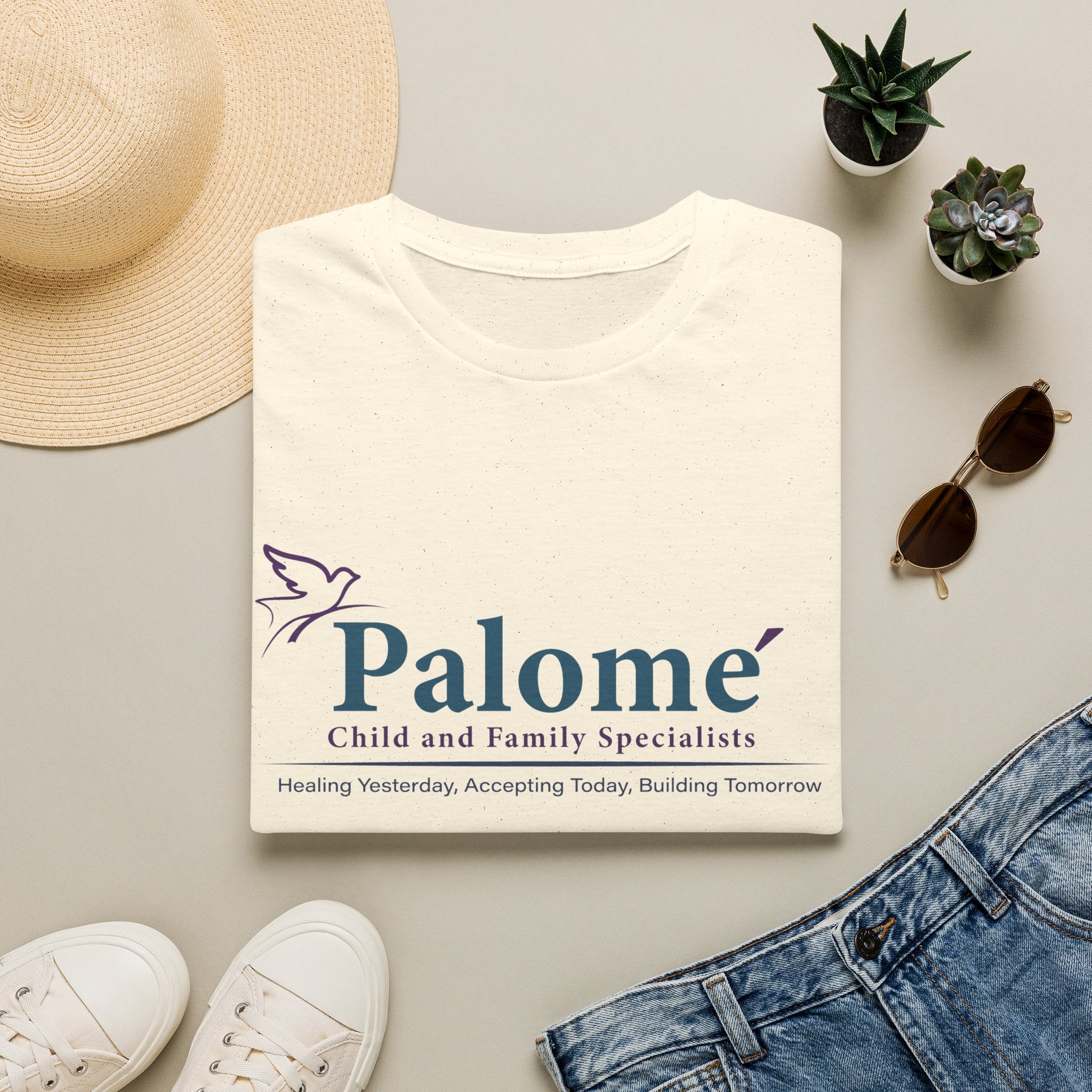 Palomé Child and Family Specialists T-Shirt – Full Logo Tee
