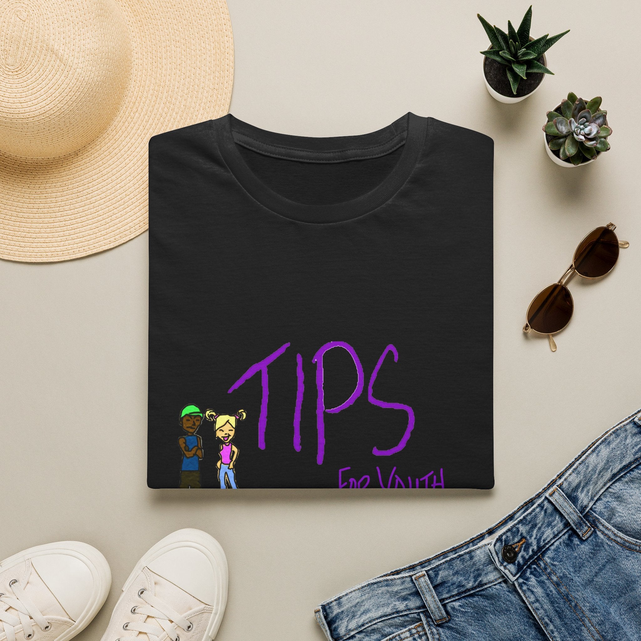 TIPS For Youth & Families T‑Shirt — Supportive Youth Mental Health Tee
