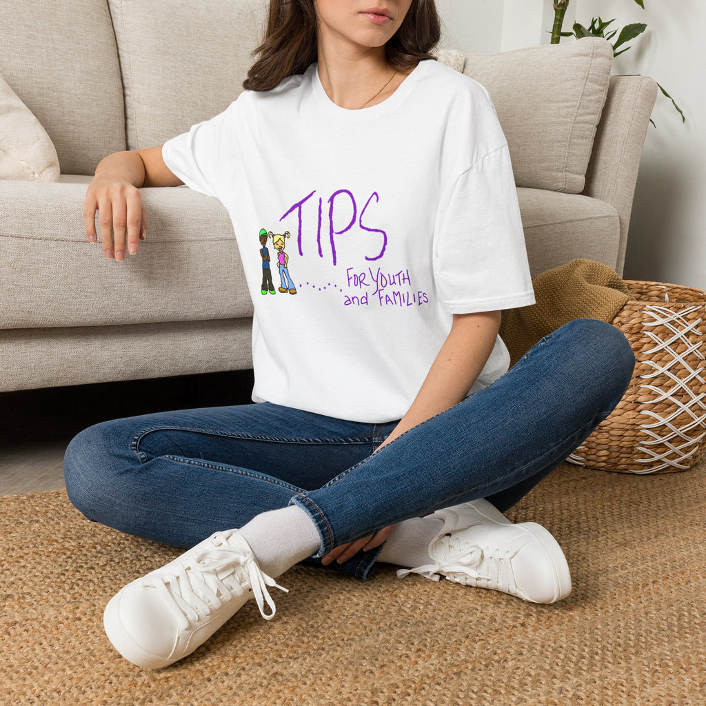 TIPS For Youth & Families T‑Shirt — Supportive Youth Mental Health Tee