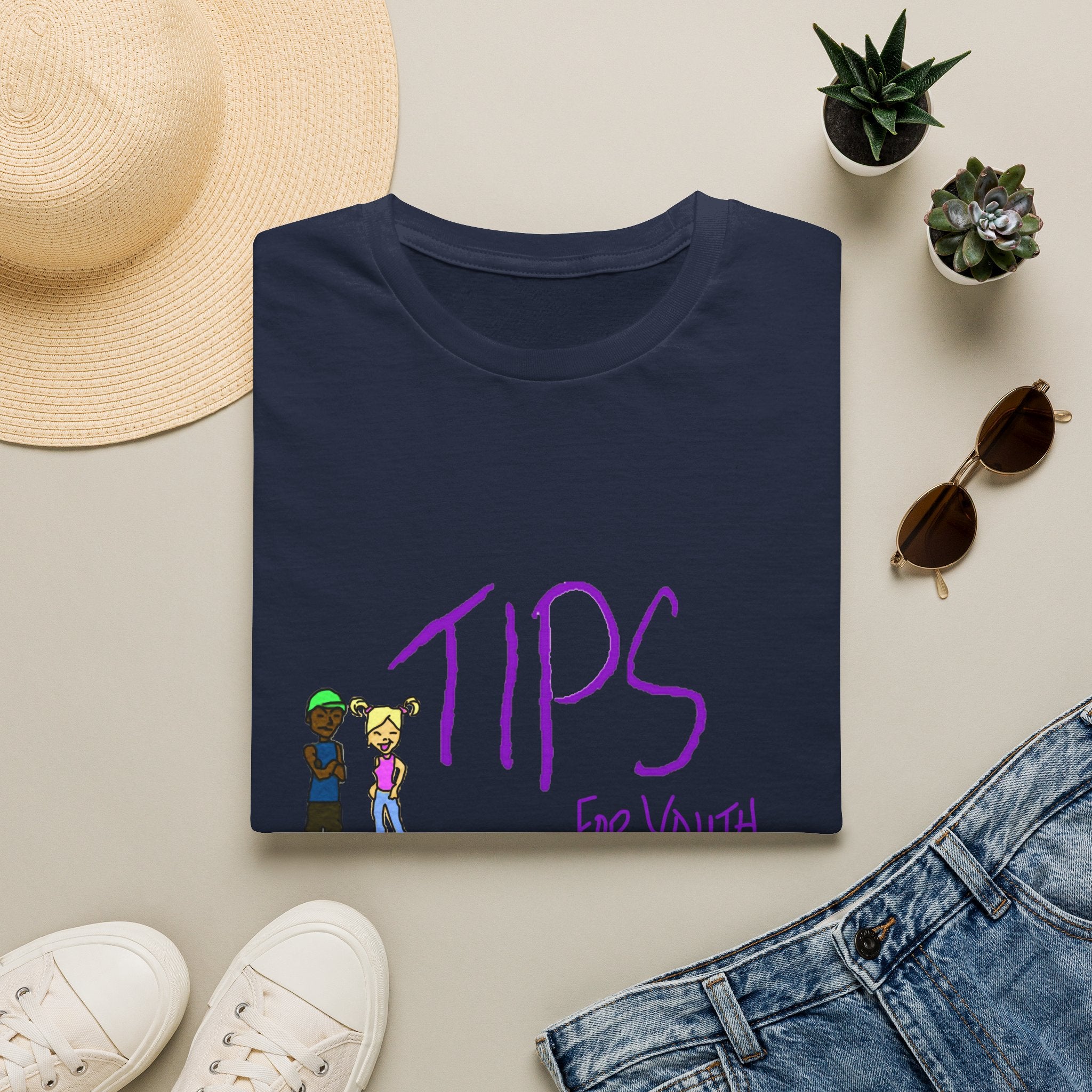 TIPS For Youth & Families T‑Shirt — Supportive Youth Mental Health Tee