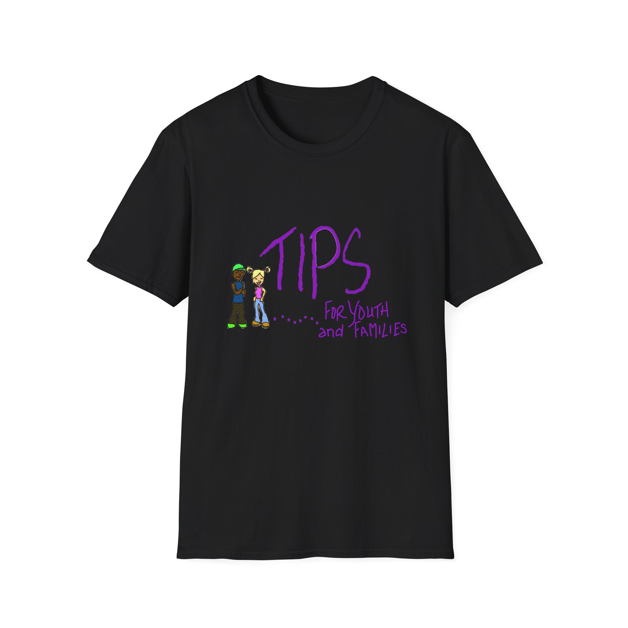 TIPS For Youth & Families T‑Shirt — Supportive Youth Mental Health Tee