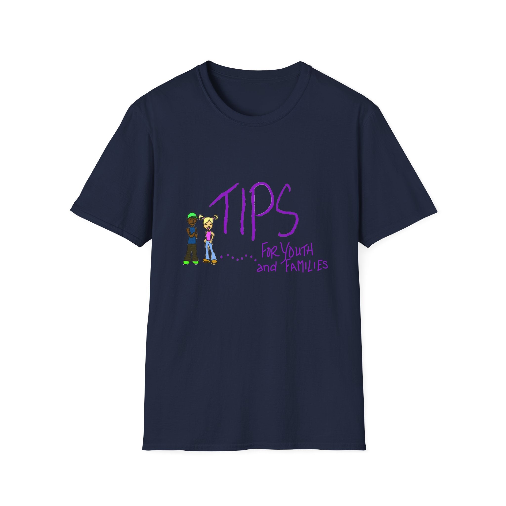 TIPS For Youth & Families T‑Shirt — Supportive Youth Mental Health Tee