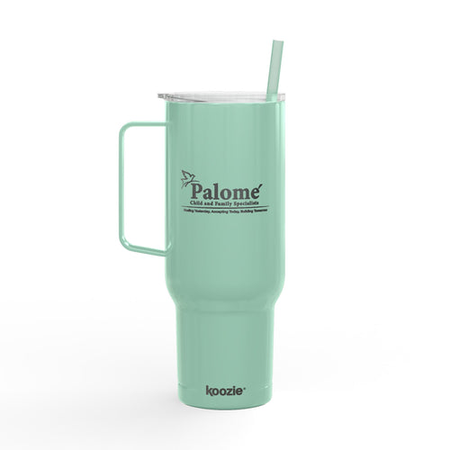 Engraved 40oz Insulated Tumbler with Lid – Custom 'Paloma' Logo Travel Mug