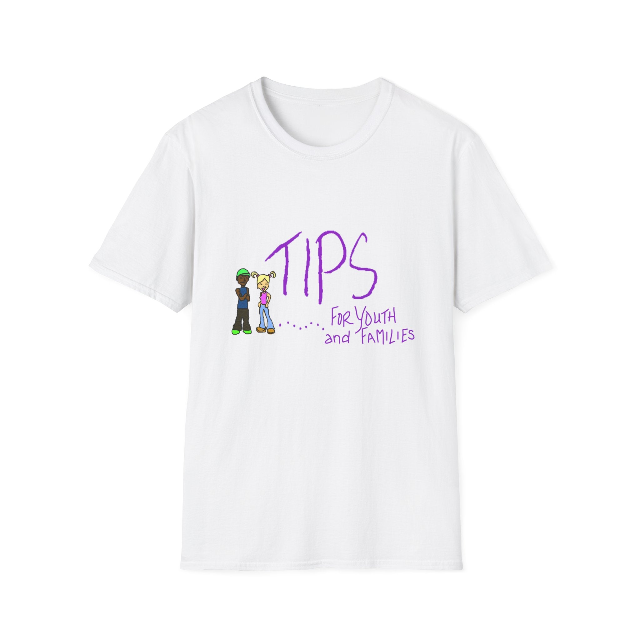 TIPS For Youth & Families T‑Shirt — Supportive Youth Mental Health Tee
