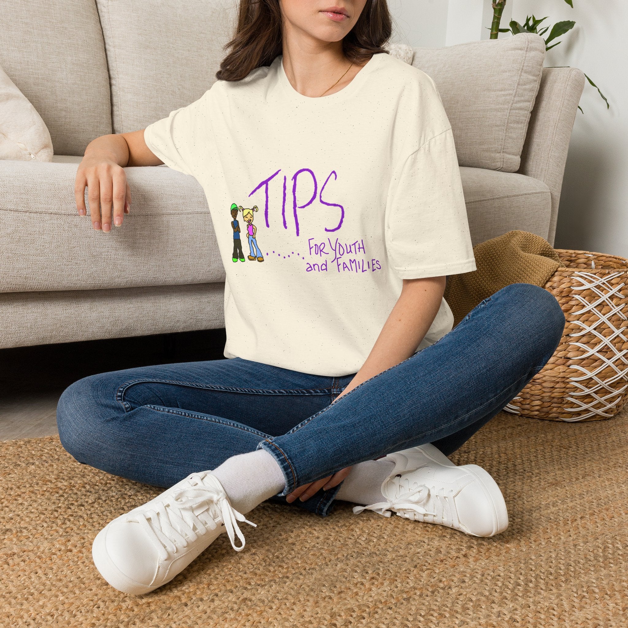 TIPS For Youth & Families T‑Shirt — Supportive Youth Mental Health Tee