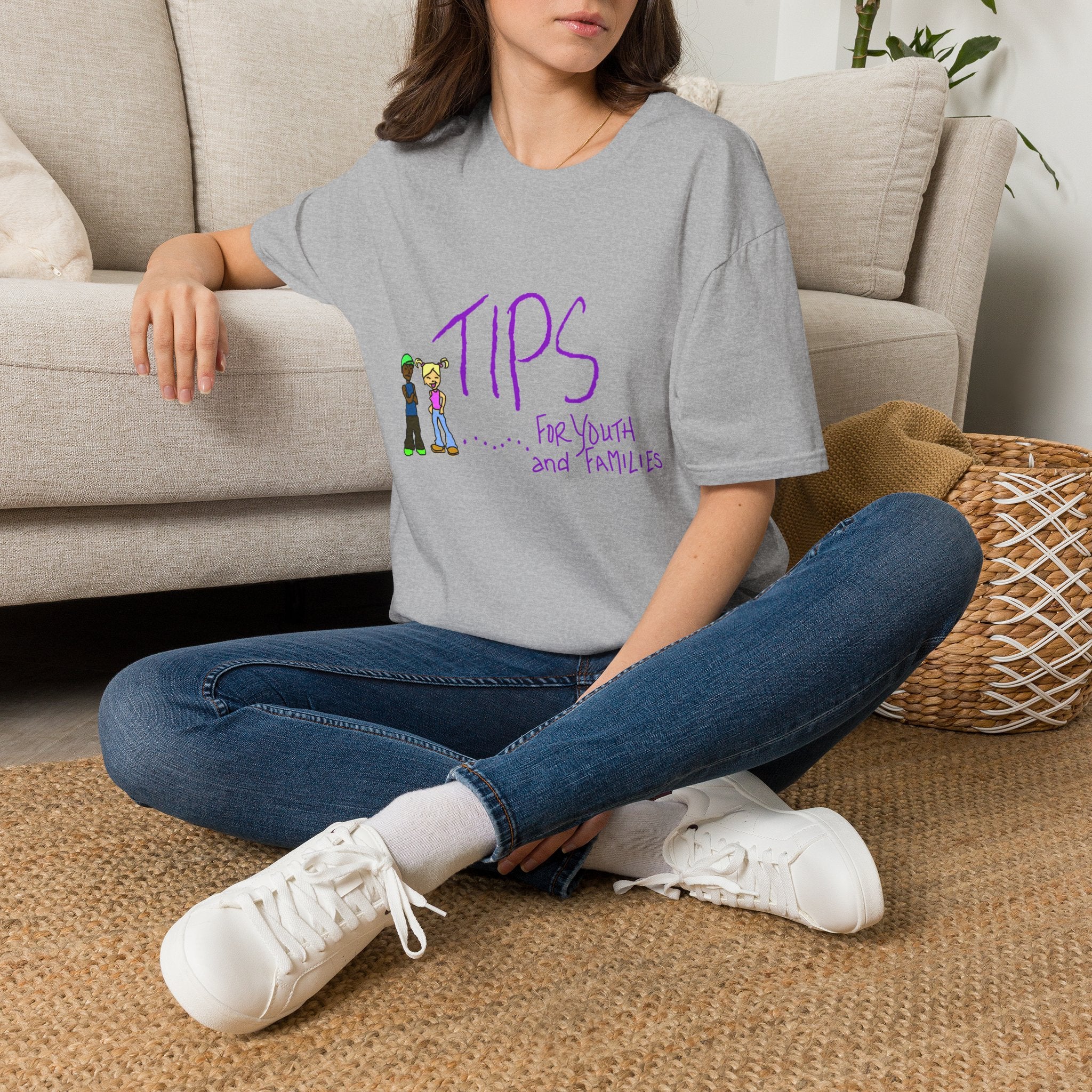 TIPS For Youth & Families T‑Shirt — Supportive Youth Mental Health Tee