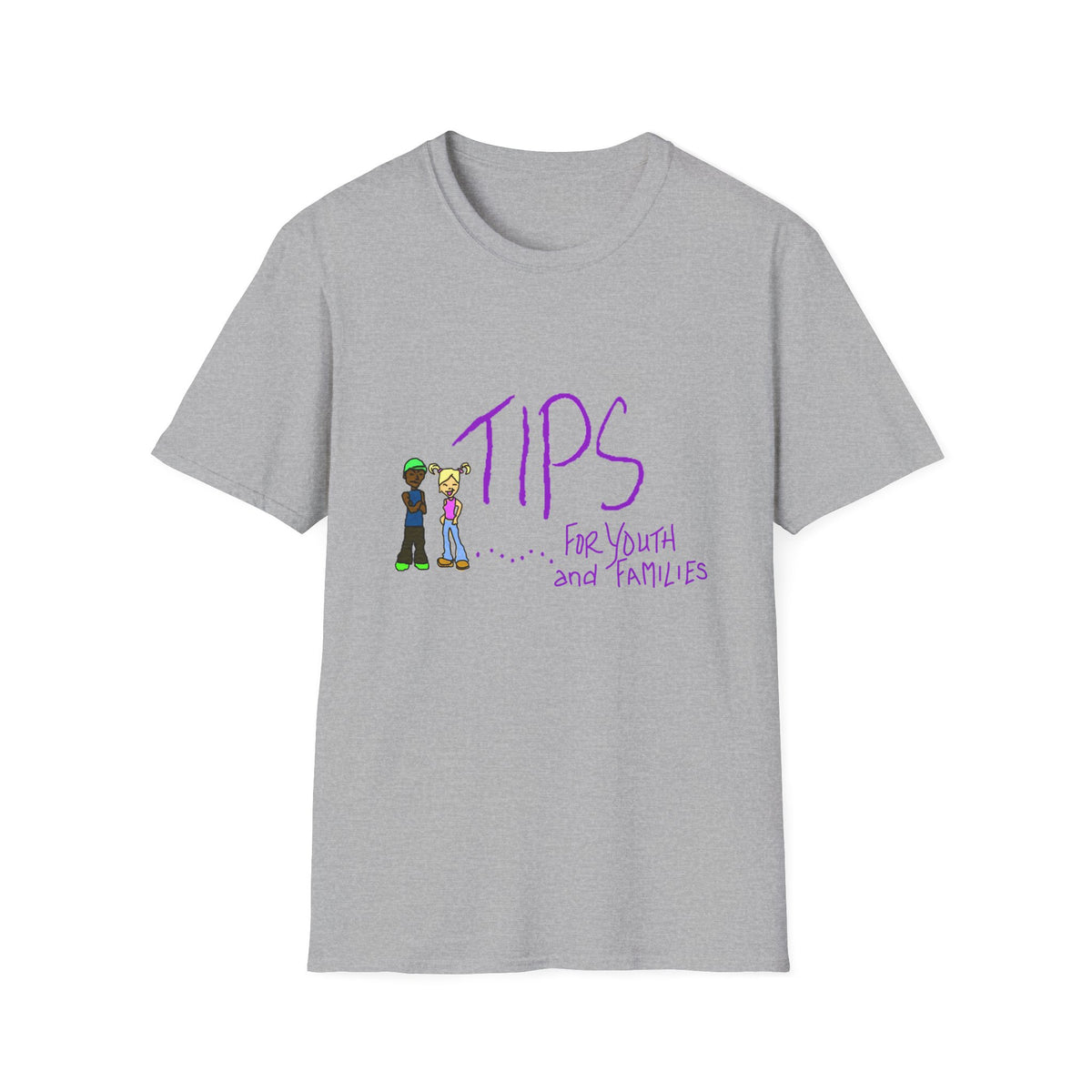 TIPS For Youth & Families T‑Shirt — Supportive Youth Mental Health Tee